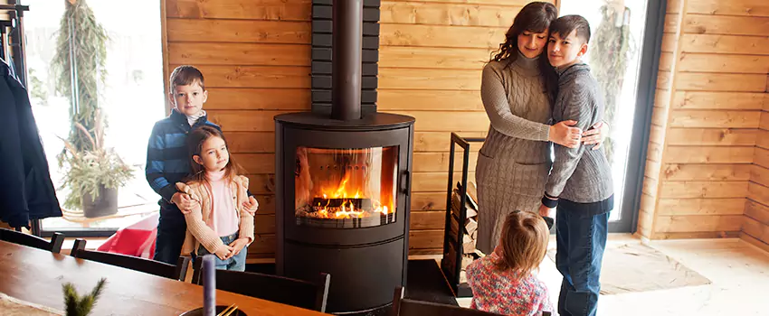 Morso Cast Iron Fireplace Insert Installation in Trenton, Michigan