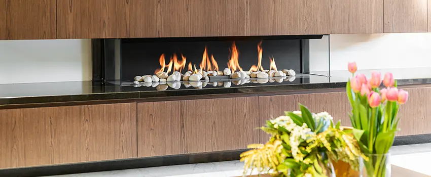 Double-height Fireplace Design Refurbishment in Trenton, Michigan